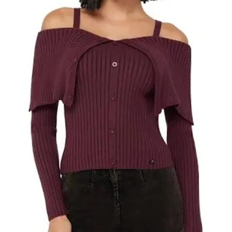 BRAND NEW BAGGED KILLSTAR - DUSK EMPRESS - PURPLE WOMEN'S OFF-THE-SHOULDER TOP SIZE XXL