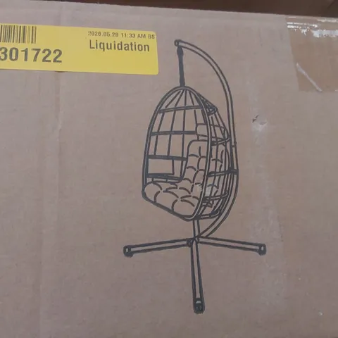BOXED SONGMICS HANGING EGG CHAIR WITH STAND 