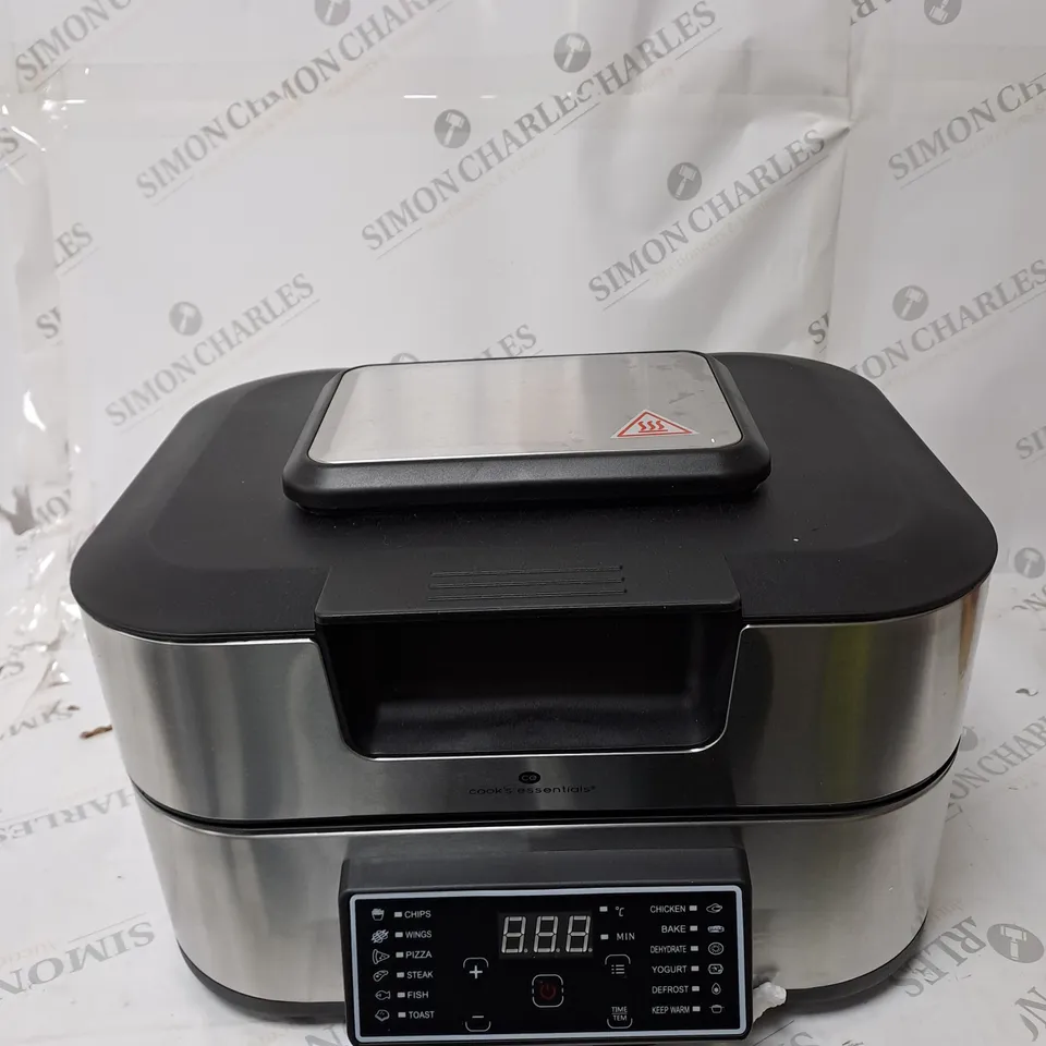 BOXED OUTLET COOK'S ESSENTIALS GRILL & AIRFRYER 5.5L