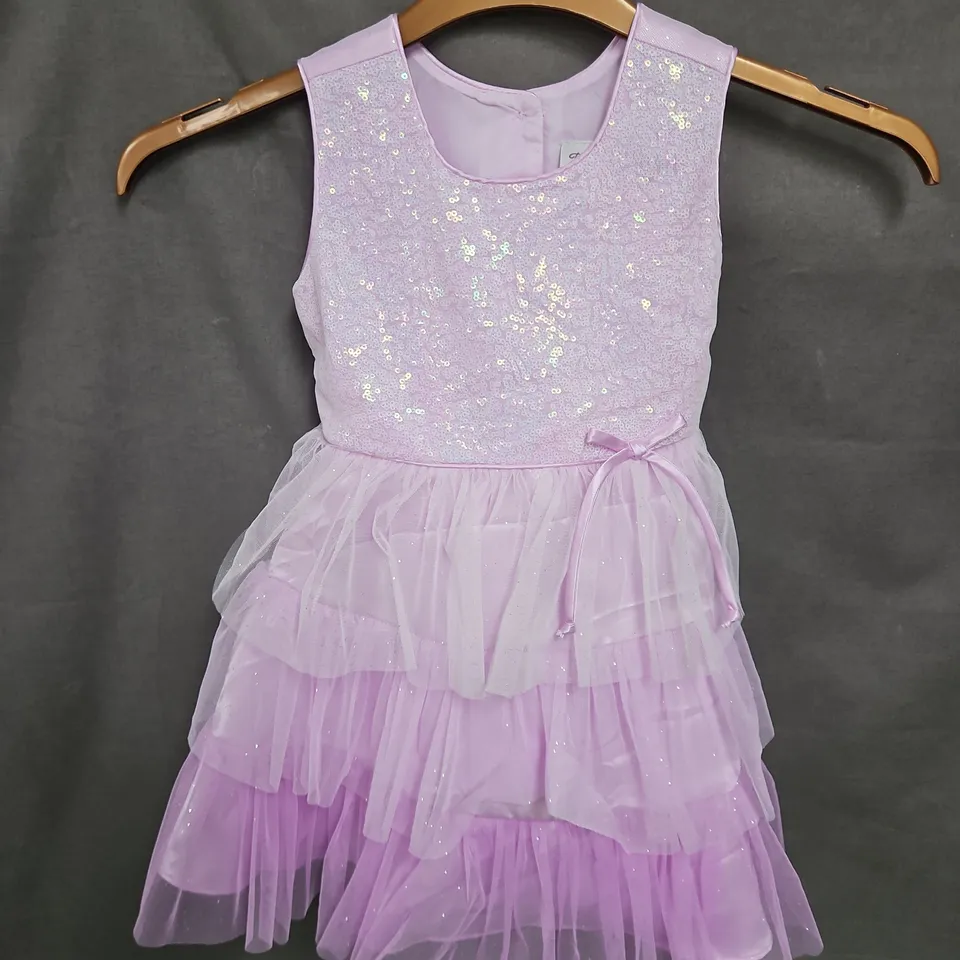 JONA MICHELLE SEQUIN SPRAKLE TULLE DRESS IN PURPLE OMBRE SIZE 4T