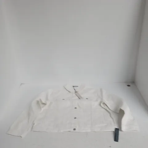ROMAN WHITE DENIM JACKET β WOMEN'S, UK 20 (US 16, EU 48)
