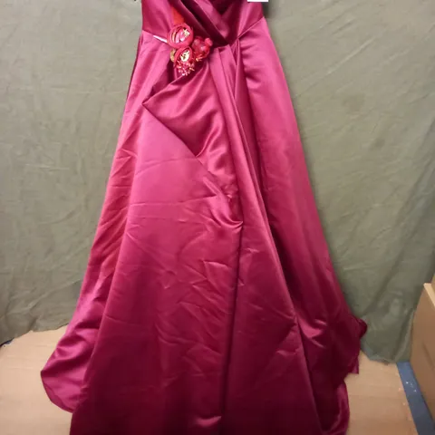 DAVID FIELDEN RED OCCASIONAL DRESS - UK 12