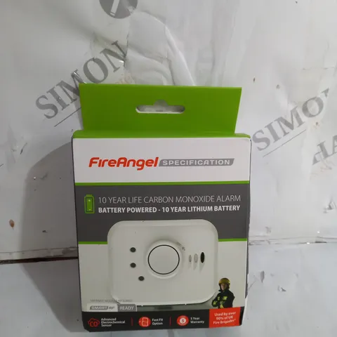 BOXED FIRE ANGLE CARBON MONOXIDE ALARM