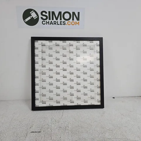 SET OF 2 BLACK WOODEN FRAMES 44 X 44CM APPROX