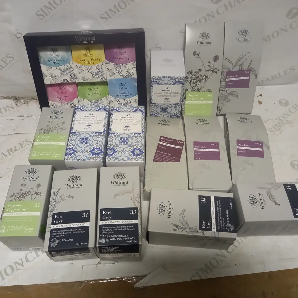 LOT OF 15 ASSORTED WHITTARD OF CHELSEA TEAS