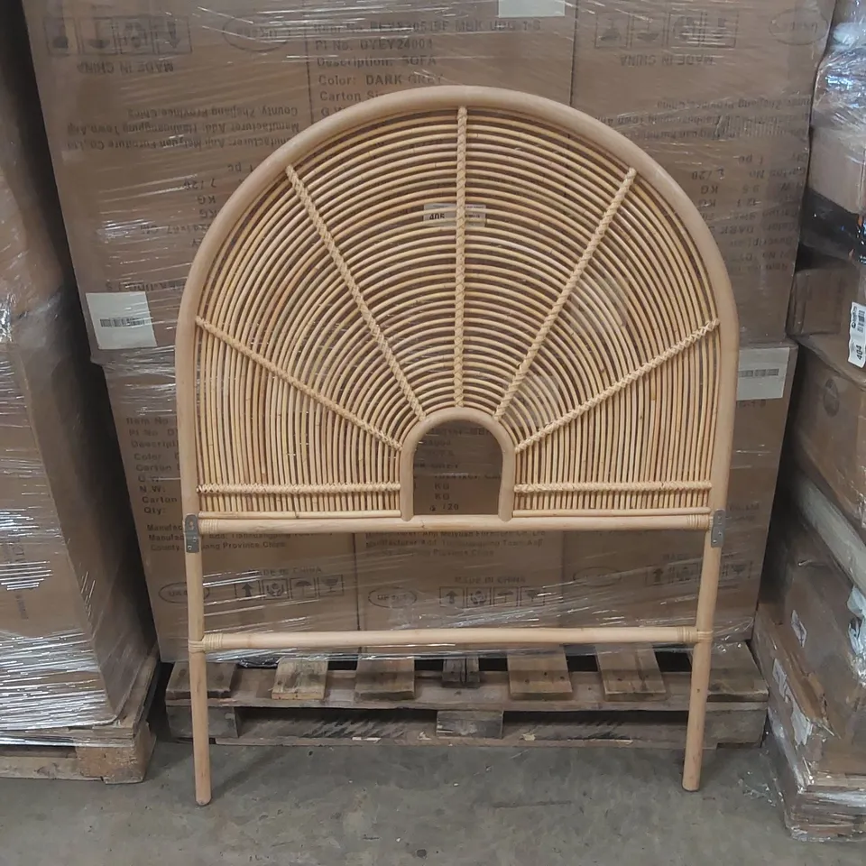 DESIGNER RATTAN HEADBOARD - SINGLE