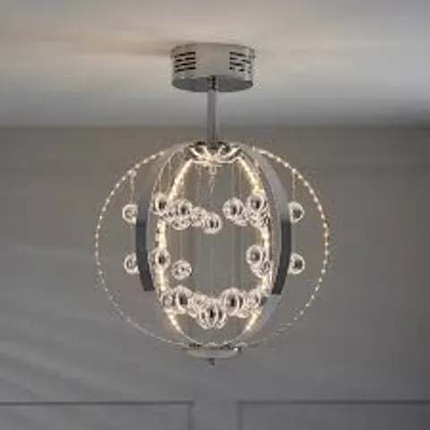 BOXED ORB LED SINGLE CEILING FITTING