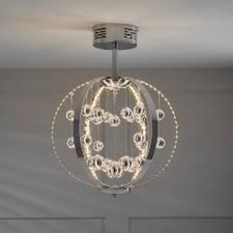 BOXED ORB LED SINGLE CEILING FITTING