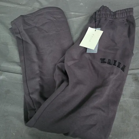 KAIIA WIDE LEG SWEAT PANTS IN DARK GREY - SIZE 8