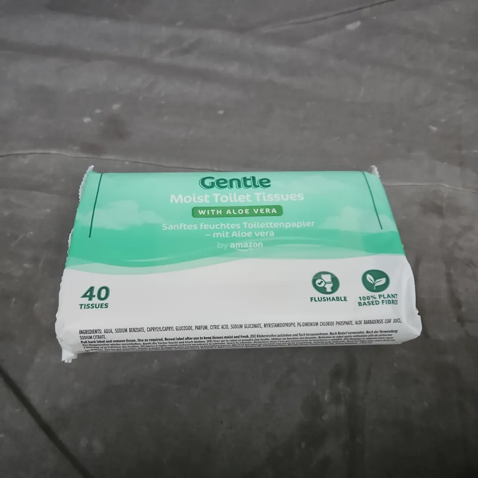 6 X PACKS OF AMAZON GENTLE MOIST TOILET TISSUE 