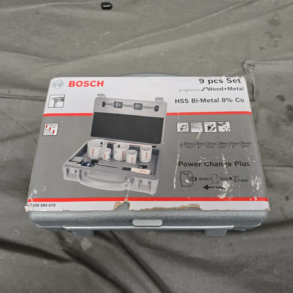 BOSCH 9 PCS SET HSS BI-METAL 8% CO 