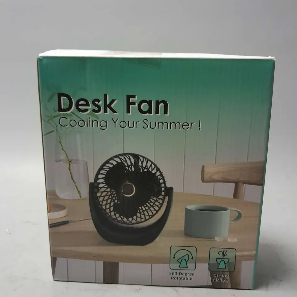 BOXED DESK FAN