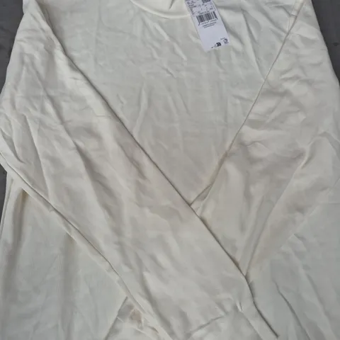 MNG LONG SLEEVE TOP IN CREAM SIZE SMALL