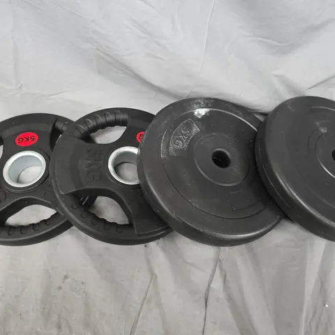 SET OF 4 5 KG WEIGHT PLATES 