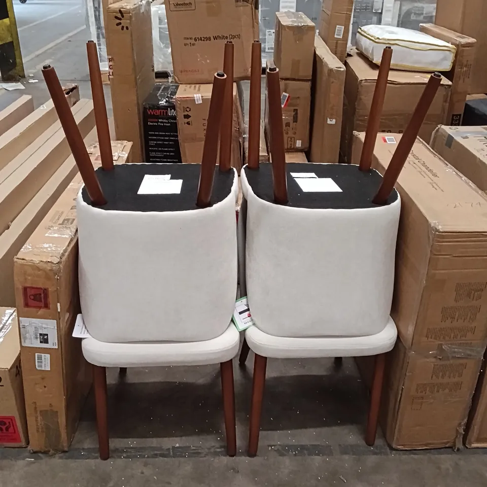 WEST ELM WAYNE DINING CHAIR (SET OF 4) - BEIGE 