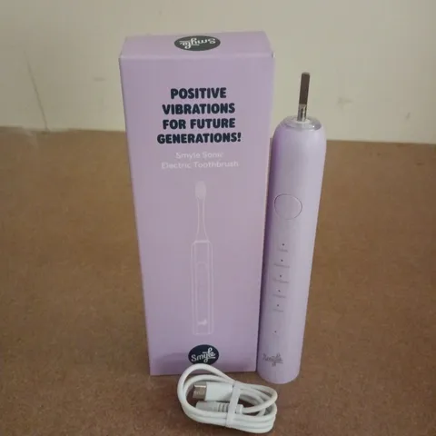 BOXED SMYLE SONIC ELECTRIC TOOTHBRUSH IN LILAC