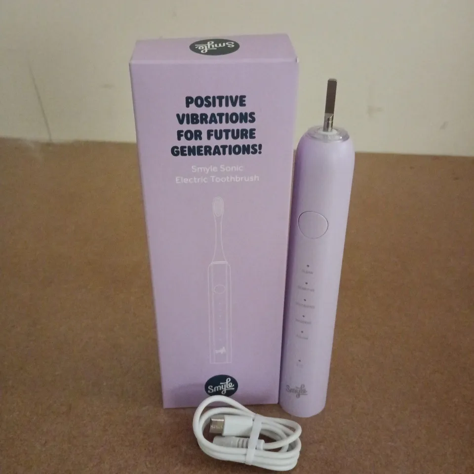 BOXED SMYLE SONIC ELECTRIC TOOTHBRUSH IN LILAC