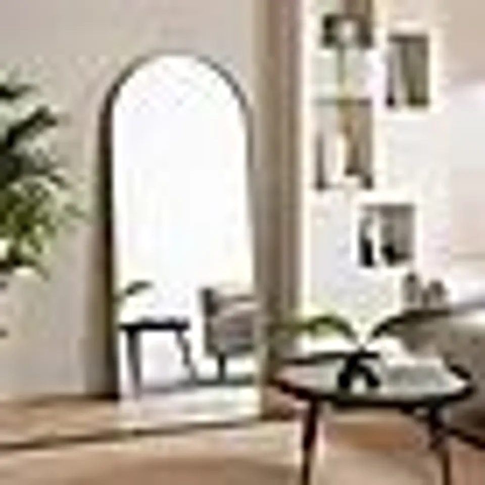 BOXED NEW YORK ARCHED FULL LENGTH LEANER MIRROR - WHITE