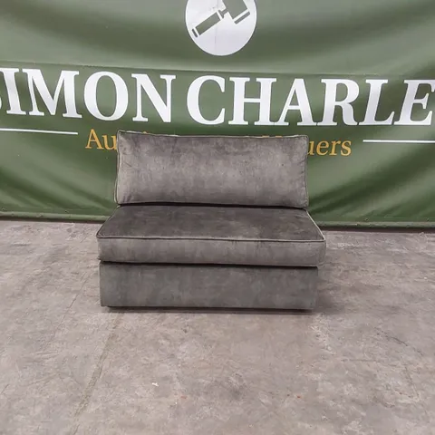 QUALITY DESIGNER GREEN VELVET 2 SEATER SOFA BED 
