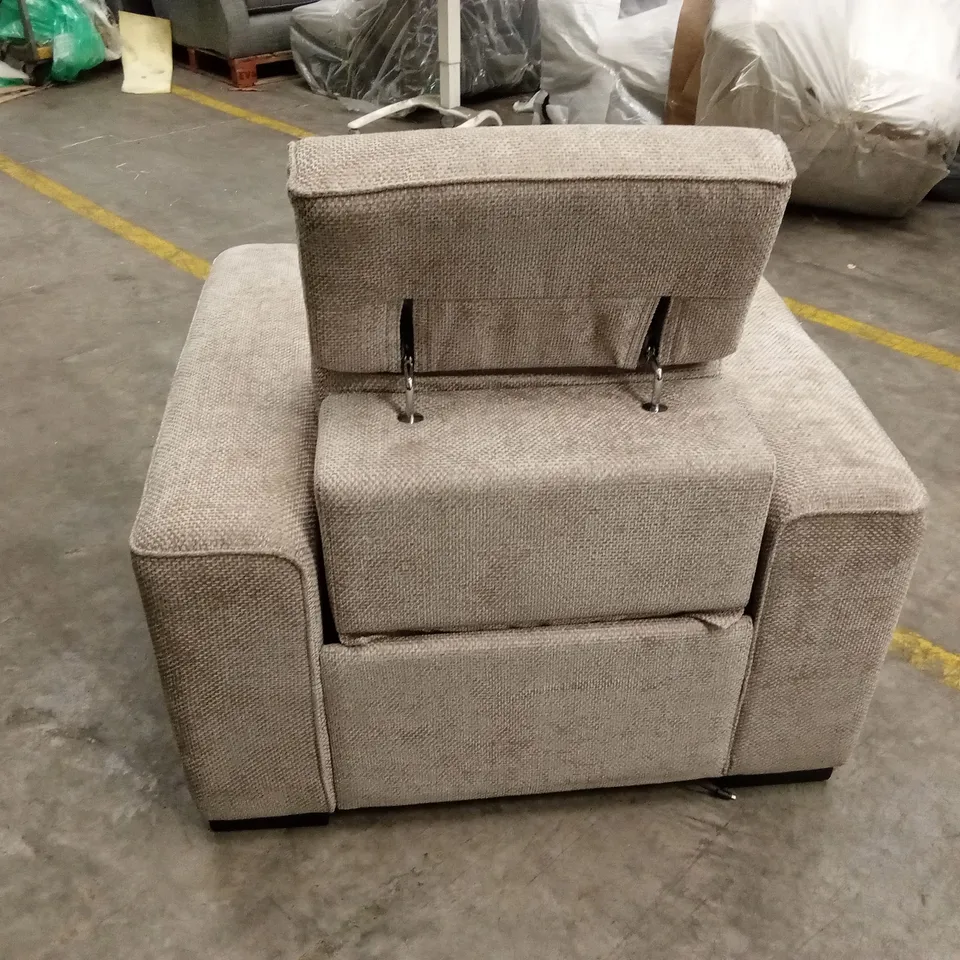 VENOSA POWER RECLINER FABRIC CHAIR - NATURAL RRP £899