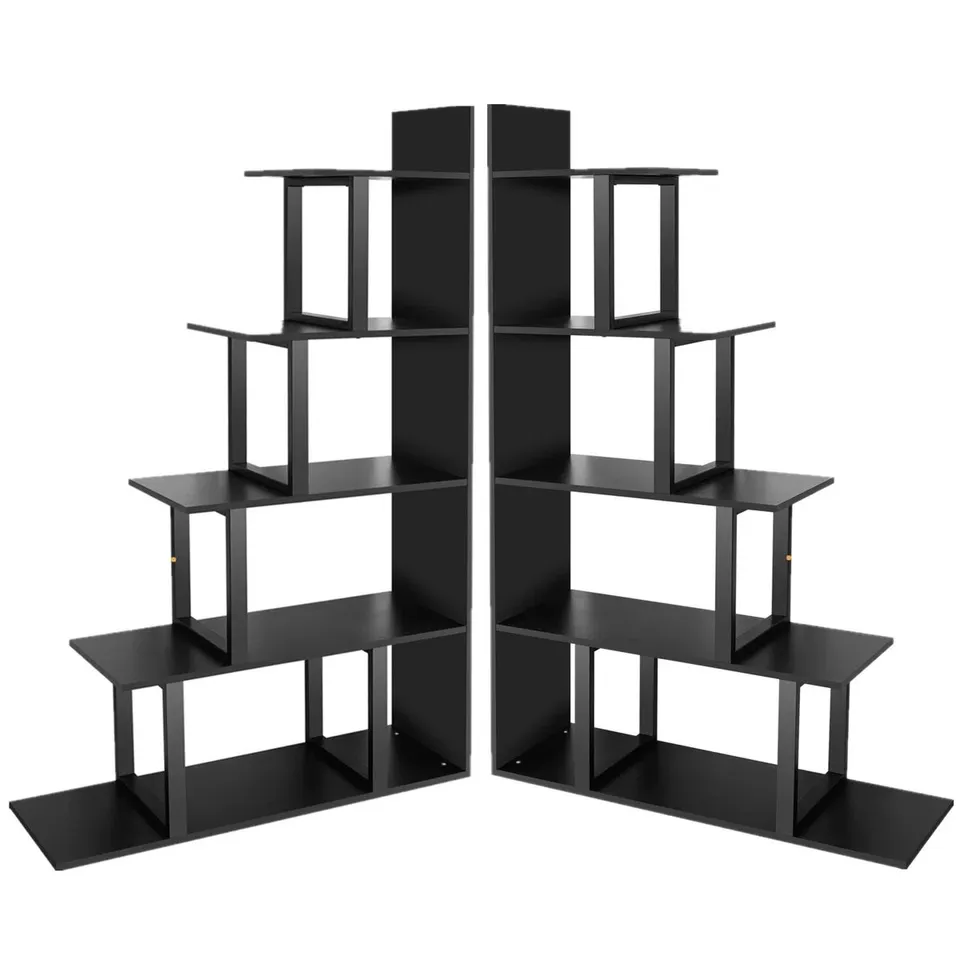BOXED 160CM H × 102.1CM W STEEL STEP BOOKCASE (SET OF 2)