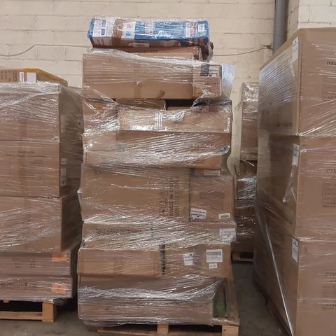 PALLET CONTAINING A LARGE ASSORTMENT OF CONSUMER PRODUCTS INCLUDING: CORDLESS VACUUM CLEANER, KICK SCOOTER, STANDING CLOTHES HANGER ECT