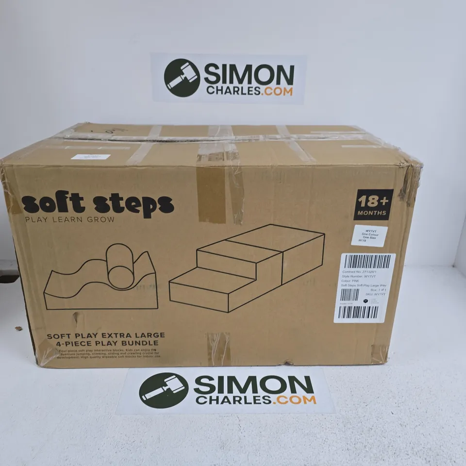 BOXED SOFT STEPS SOFT PLAY EXTRA LARGE 4-PIECE BUNDLE