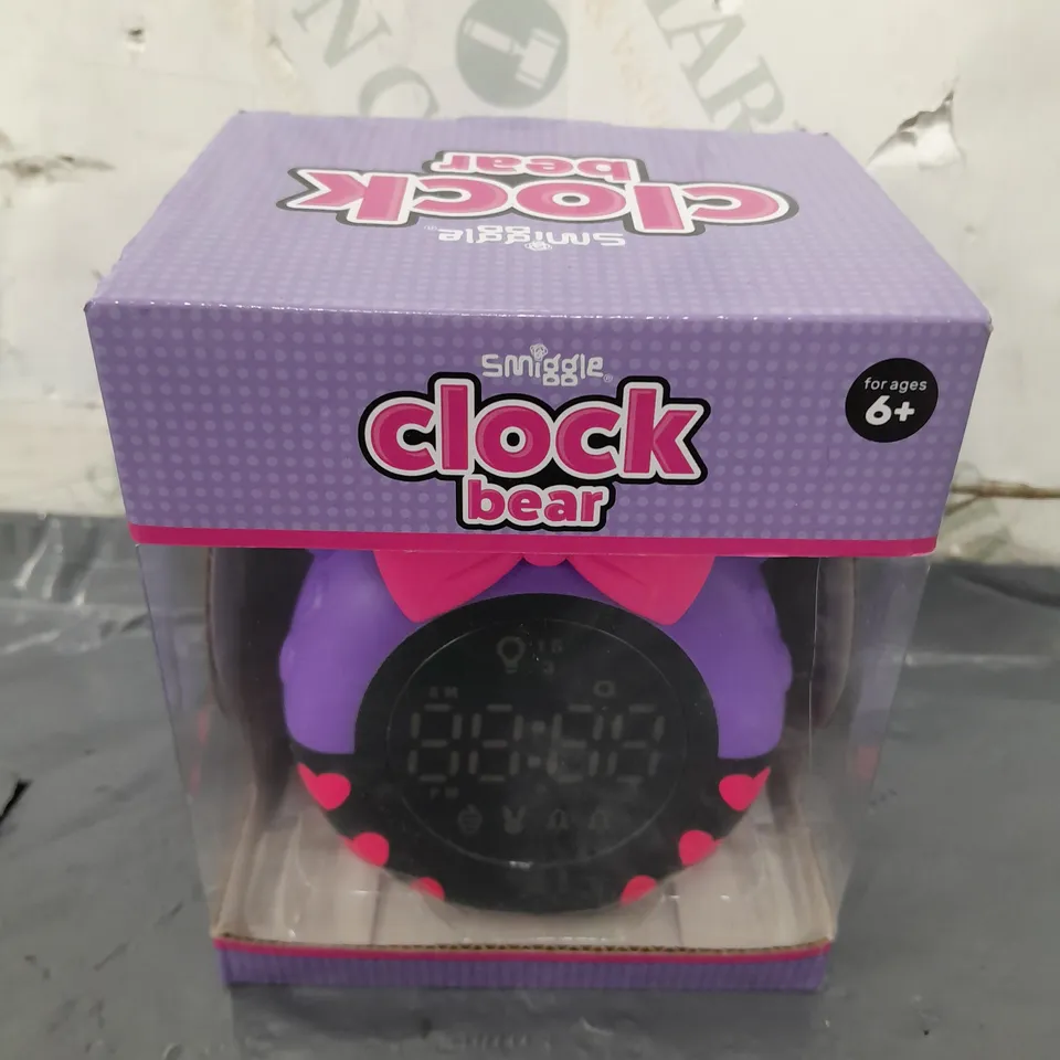 BOXED SMIGGLE CLOCK BEAR