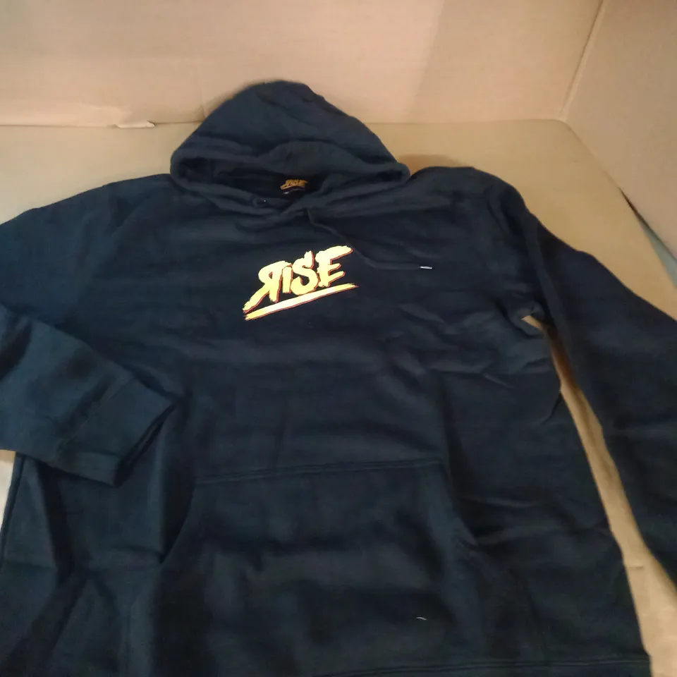 RISE BLACK HOODIE - XXL