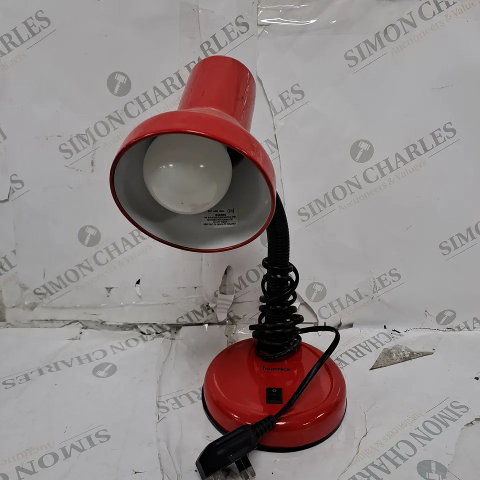 INNOTECK RED DESK LAMP 