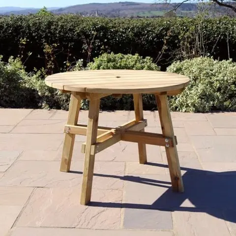 BOX ROUND 4-PERSON 100CM L OUTDOOR DINING TABLE