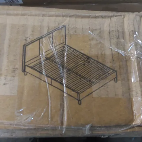 BOXED ALEX 3' SINGLE BED FRAME - GREY