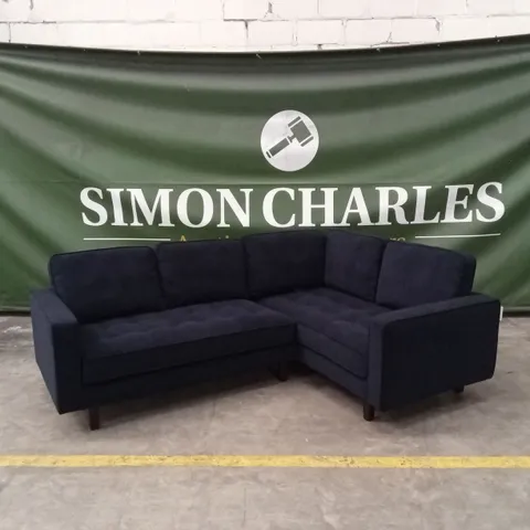 DUSK SLOANE CORNER SOFA - NAVY VELVET