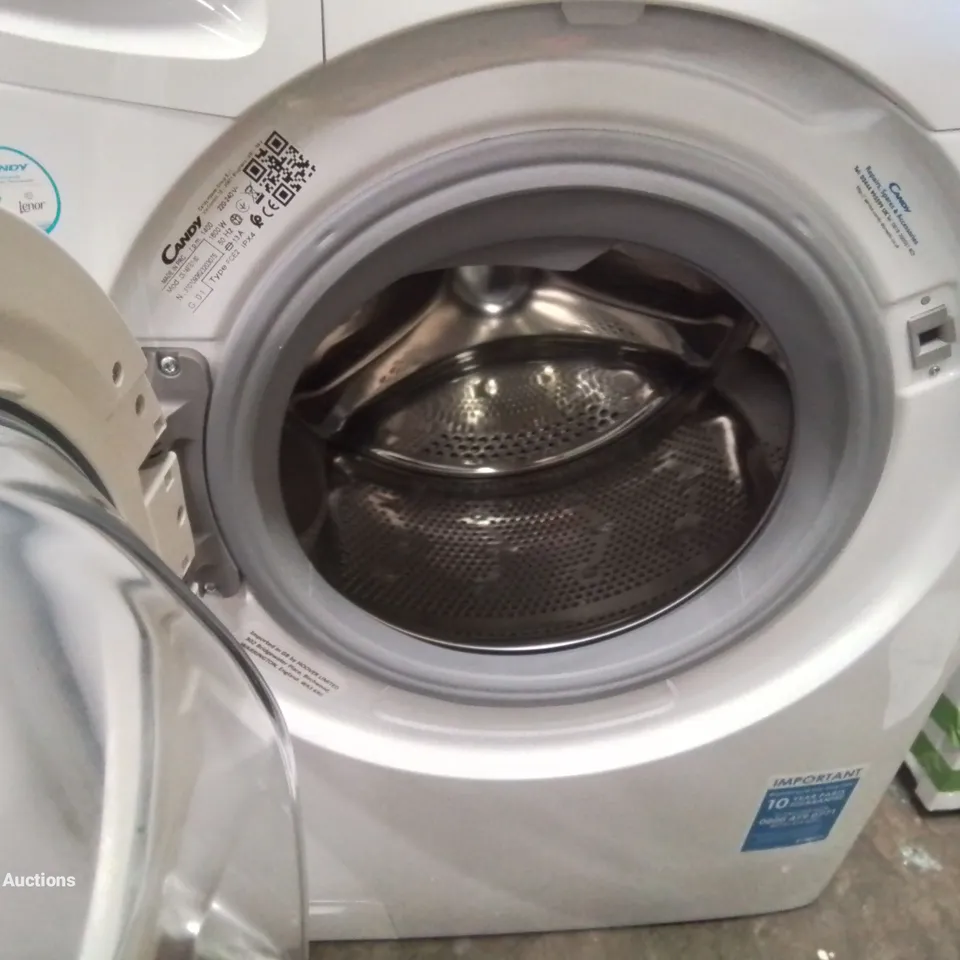CANDY SMART CS149TE FREE STANDING WASHING MACHINE, 9 KG LOAD, 1400 RPM, ANDROID APP ENABLED, 16 PROGRAMMES, WHITE 