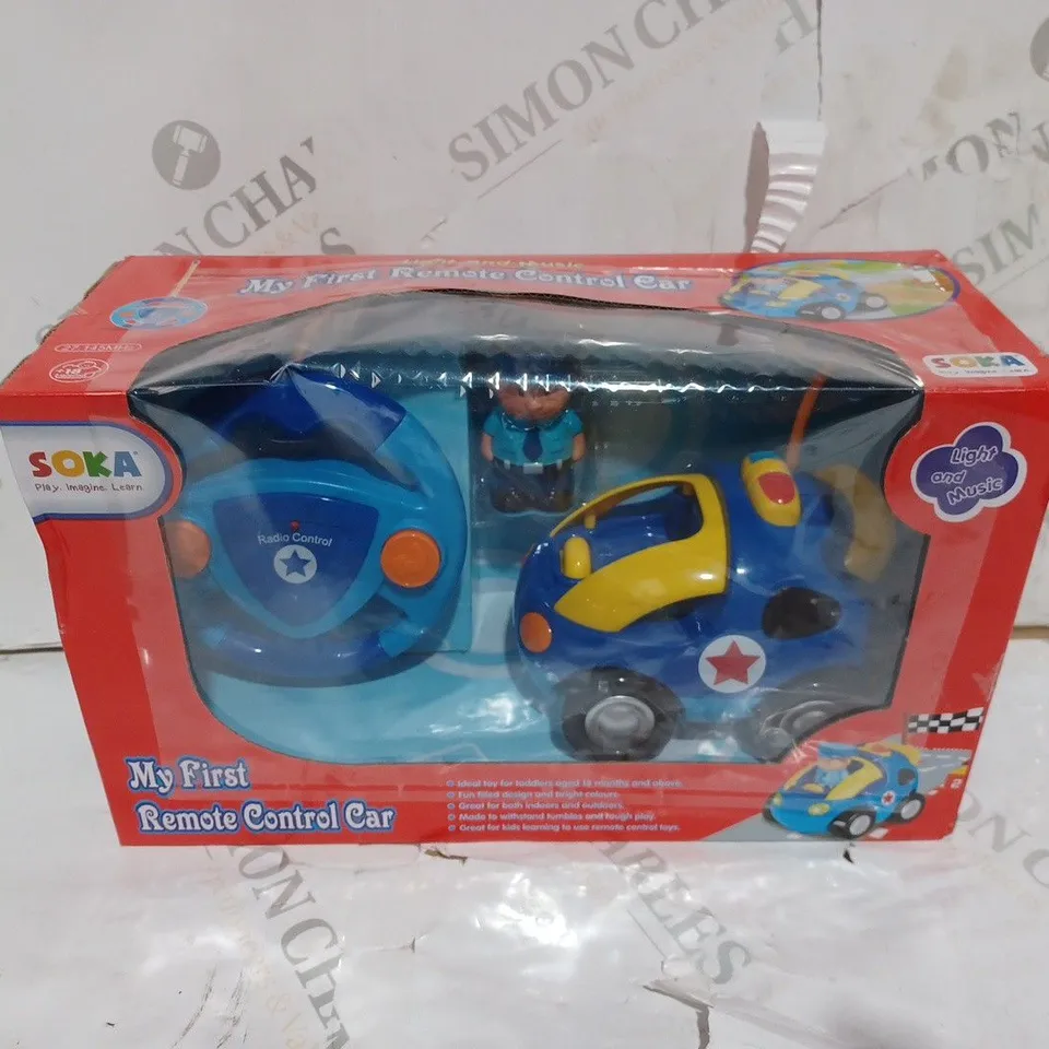 MY FIRST REMOTE CONTROL CAR AGES 18 MONTHS