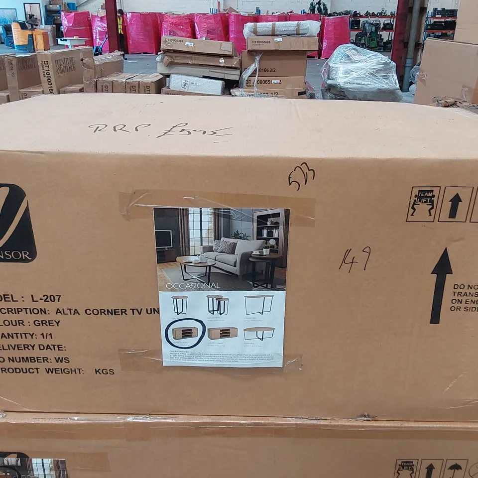 BOXED WINSOR ALTA CORNER TV UNIT - L-207 (1 BOX) RRP £595