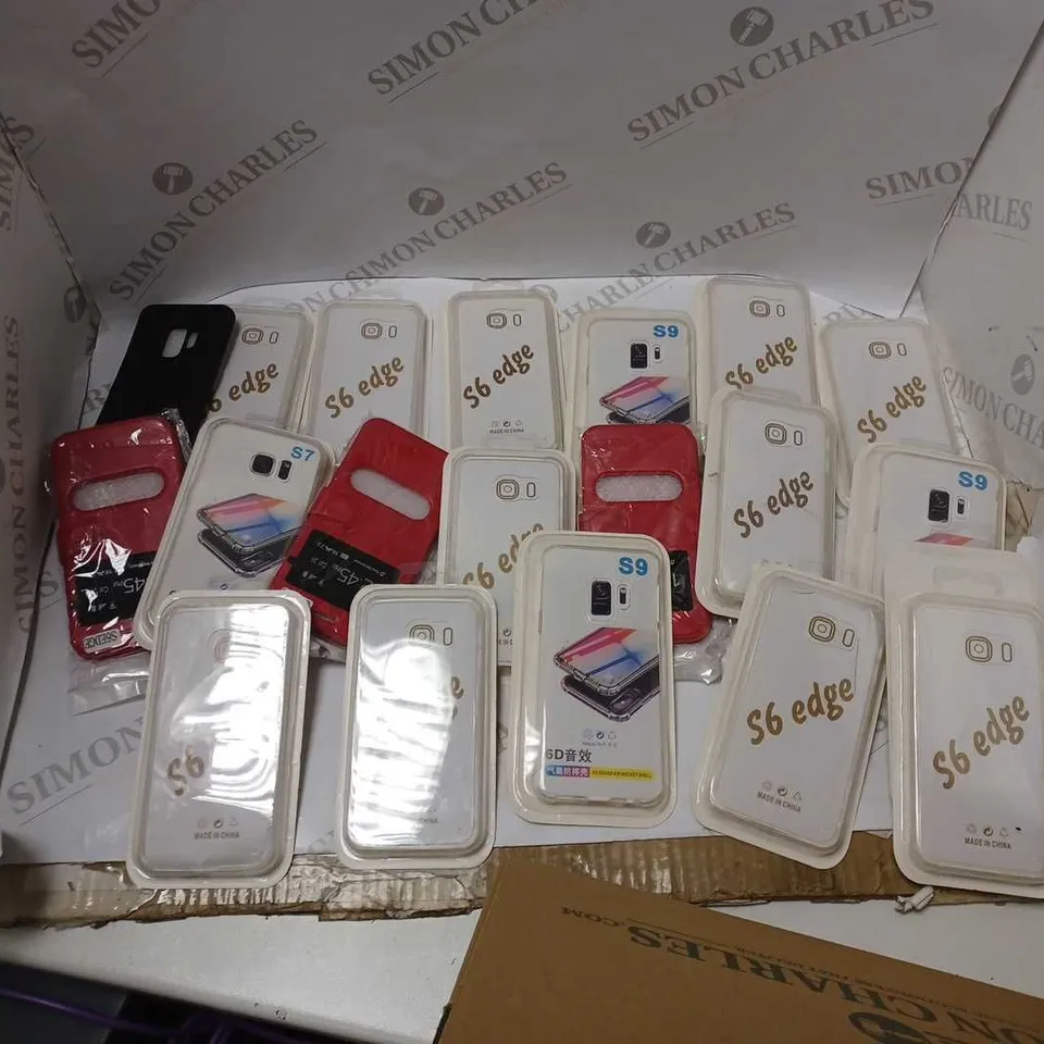 ASSORTED LOT OF 20 PHONE CASES TO INCLUDE DIFFERENT COLOURS AND STYLES 