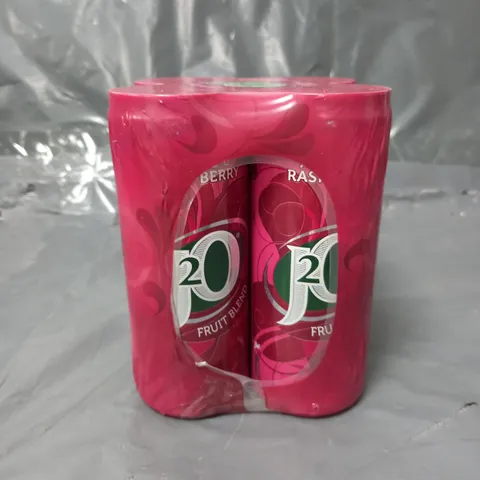 APPROXIMATELY 6X4 J20 APPLE & RASPBERRY FRUIT BLEND 250ML CANS - COLLECTION ONLY