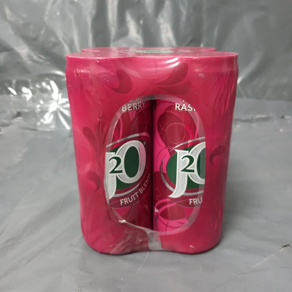 APPROXIMATELY 6X4 J20 APPLE & RASPBERRY FRUIT BLEND 250ML CANS - COLLECTION ONLY