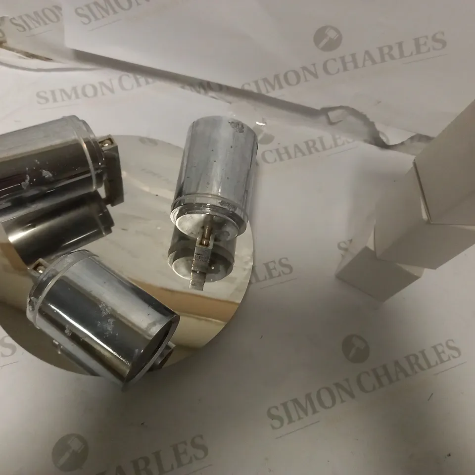 JOHN LEWIS ANDORRA 3-LIGHT BATHROOM SPOTLIGHT PLATE, POLISHED CHROME FINISH