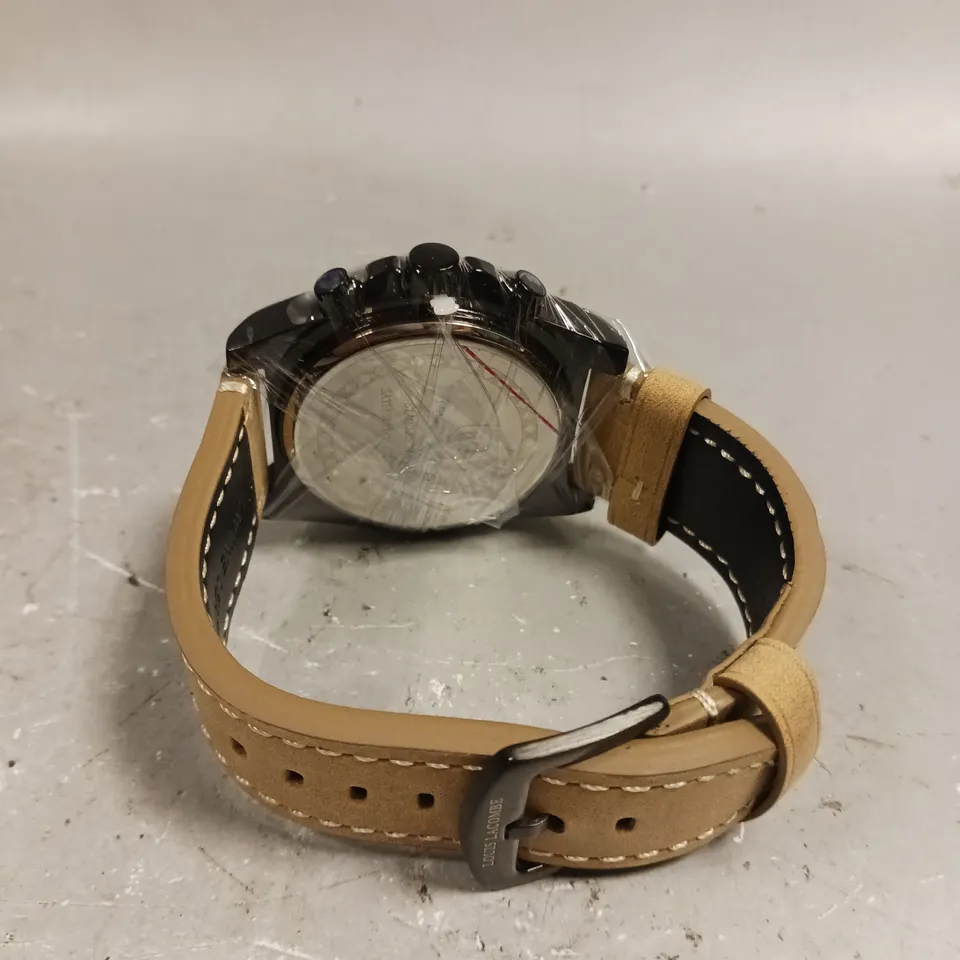 MENS LOUIS LACOMBE CHRONGRAPH WATCH – 3 SUB DIALS