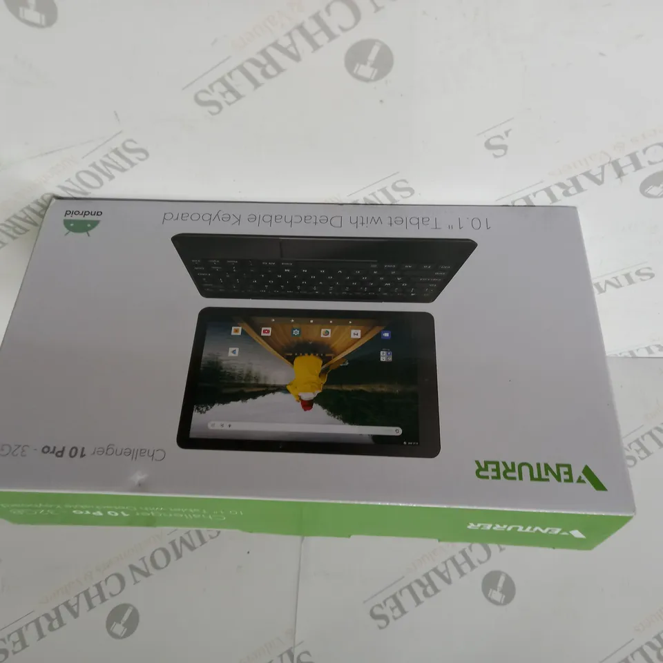 BRAND NEW BOXED VENTURER CHALLENGER 10 PRO 10.1" ANDROID TABLET WITH DETACHABLE KEYBOARD - 32GB