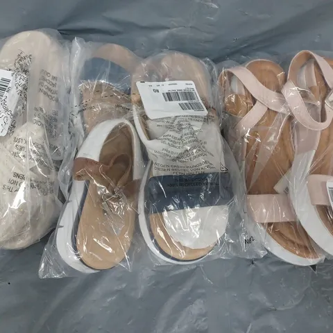 BOX OF APPROXIMATELY 10 PAIRS OF SHOES IN VARIOUS STYLES, COLOURS, AND SIZES