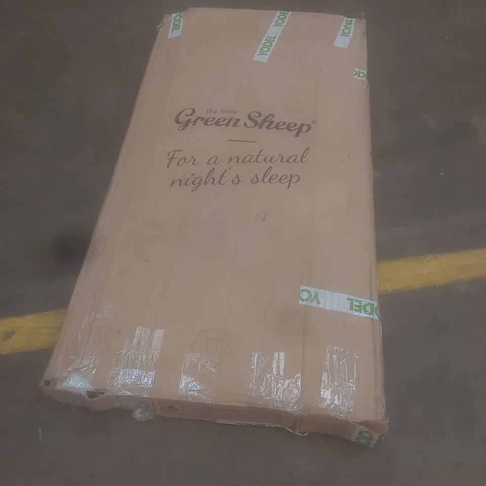 BOXED THE LITTLE GREEN SHEEP NATURAL TWIST COT BED MATTRESS - 70 X 140cm RRP £219.99