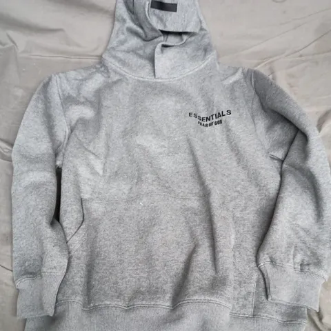 ESSENTIALS FEAR OF GOD HOODIE β GREY MARL, SIZE S