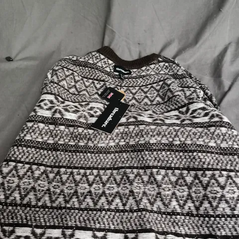 THREADBARE MEN'S XMAS JUMPER SNOWFLAKE – XL 