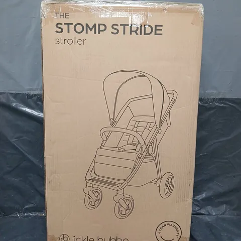 BOXED ICKLE BUBBA STOMP STRIDE MAX STROLLER - PEARL GREY