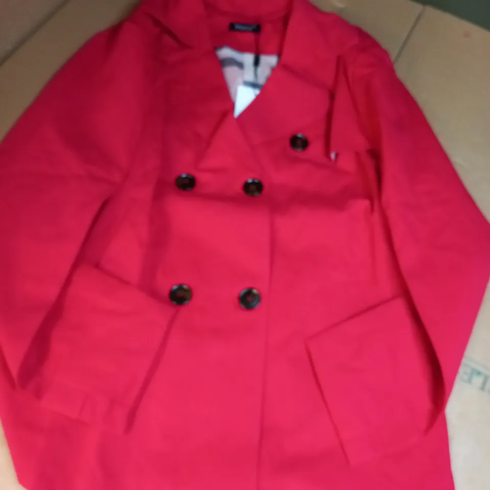 HANCY THE FASHION COLLECTION BUTTONED RED JACKET