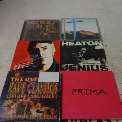 APPROXIMATELY 30 ASSORTED MUSIC ALBUMS/SINGLES TO INCLUDE PAUL HEATON, PRIMA, PAUL WELLER ETC  