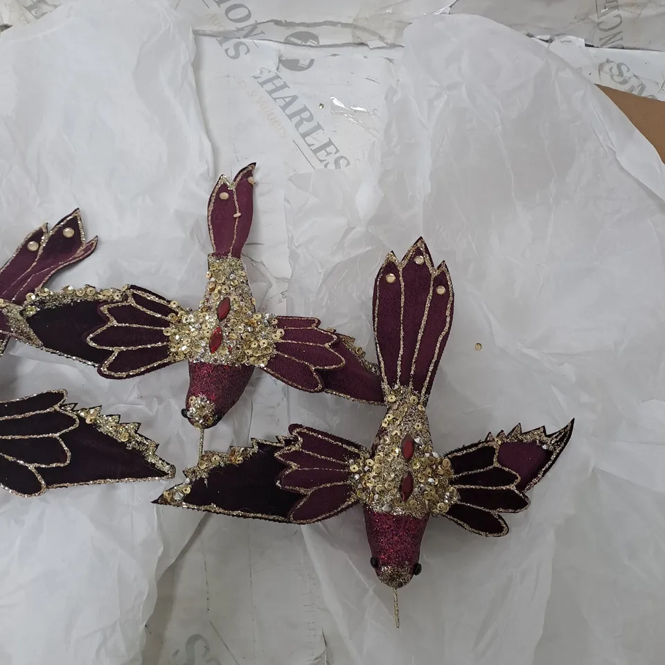 4 CLIP BIRD DECO REGHAL 